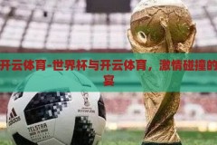 世界杯开云体育-世界杯与开云体育，激情碰撞的体育盛宴，开云体育与世界杯，激情碰撞的体育盛宴