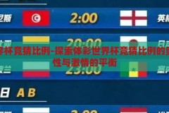 体彩世界杯竞猜比例-探索体彩世界杯竞猜比例的奥秘，理性与激情的平衡，体彩世界杯竞猜比例，理性与激情的完美平衡探索