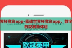 篮球世界杯竞彩app-篮球世界杯竞彩app，数字化时代的观赛新体验，数字化观赛新体验，篮球世界杯竞彩APP来袭