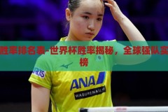 世界杯胜率排名表-世界杯胜率揭秘，全球强队实力排行榜，全球强队实力揭秘，世界杯胜率排名表