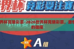 2026世界杯竞猜彩票-2026世界杯竞猜彩票，激情与策略的碰撞，2026世界杯竞猜彩票，激情与策略的精彩碰撞