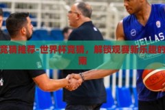 世界杯竞猜推荐-世界杯竞猜，解锁观赛新乐趣的智慧指南，解锁观赛新乐趣，世界杯竞猜的智慧指南