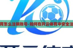 开云体育怎么注销账号-如何在开云体育中安全注销账号，开云体育账号安全注销指南，步骤详解与注意事项