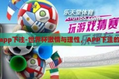 世界杯app下注-世界杯激情与理性，APP下注的利与弊，世界杯APP下注，激情与理性的碰撞，利弊分析