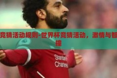 世界杯竞猜活动规则-世界杯竞猜活动，激情与智慧的碰撞，激情与智慧的碰撞，世界杯竞猜活动规则揭秘