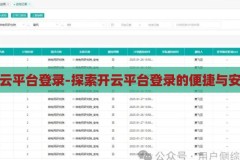 开云平台登录-探索开云平台登录的便捷与安全，开云平台登录，探索便捷与安全的双重体验