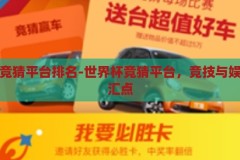 世界杯竞猜平台排名-世界杯竞猜平台，竞技与娱乐的交汇点，世界杯竞猜平台，竞技与娱乐的交汇点
