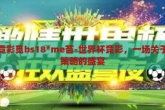 世界杯竞彩觅bs18*me苔-世界杯竞彩，一场关于激情与策略的盛宴，世界杯竞彩，激情与策略的完美碰撞