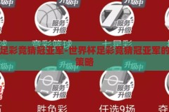 世界杯足彩竞猜冠亚军-世界杯足彩竞猜冠亚军的魅力与策略，揭秘世界杯足彩竞猜冠亚军的魅力与制胜策略