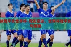 竞彩足球胜平负世界杯-竞彩足球，世界杯胜平负的魅力与策略，竞彩足球世界杯，胜平负的魅力与策略