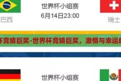 世界杯竞猜巨奖-世界杯竞猜巨奖，激情与幸运的碰撞，世界杯竞猜巨奖，激情与幸运的碰撞