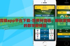世界杯竞猜app平台下载-世界杯竞猜，解锁激情与乐趣的数字新体验，解锁激情与乐趣，世界杯竞猜APP平台下载指南