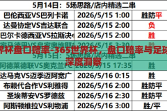 365世界杯盘口赔率-365世界杯，盘口赔率与足球盛宴的深度洞察，365世界杯，盘口赔率深度解析与足球盛宴的精彩洞察