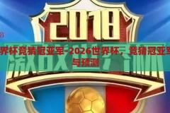 2026世界杯竞猜冠亚军-2026世界杯，竞猜冠亚军的激情与预测，2026世界杯，竞猜冠亚军的激情与预测