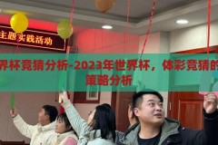 体彩世界杯竞猜分析-2023年世界杯，体彩竞猜的激情与策略分析，2023年世界杯体彩竞猜，激情与策略的碰撞