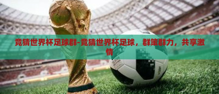 竞猜世界杯足球群-竞猜世界杯足球，群策群力，共享激情