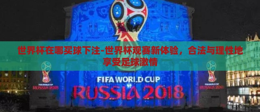 世界杯在哪买球下注-世界杯观赛新体验，合法与理性地享受足球激情
