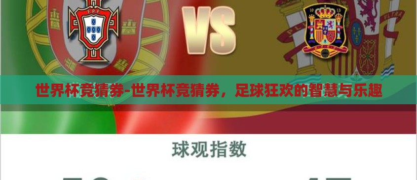 世界杯竞猜券-世界杯竞猜券，足球狂欢的智慧与乐趣