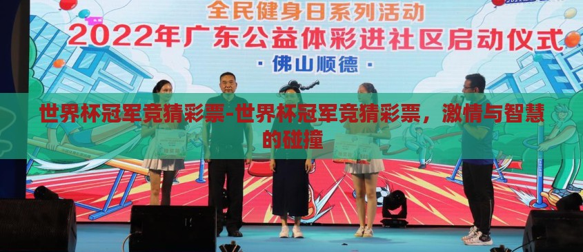 世界杯冠军竞猜彩票-世界杯冠军竞猜彩票，激情与智慧的碰撞