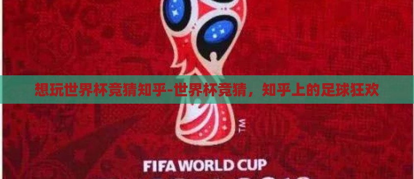 想玩世界杯竞猜知乎-世界杯竞猜，知乎上的足球狂欢
