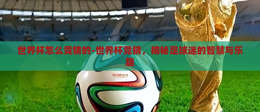 世界杯怎么竞猜的-世界杯竞猜,揭秘足球迷的智慧与乐趣 世界杯怎么竞猜的-世界杯竞猜,揭秘足球迷的智慧与乐趣